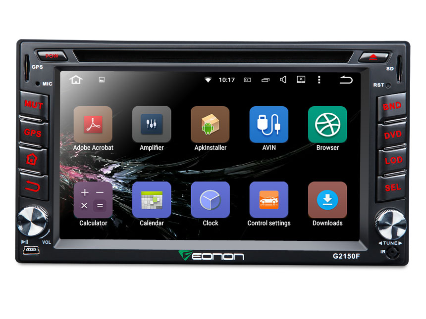 2-DIN Android 5.1 Quad-Core HD Screen 6.2″ Multimedia Car DVD GPS with EasyConnection Feature  