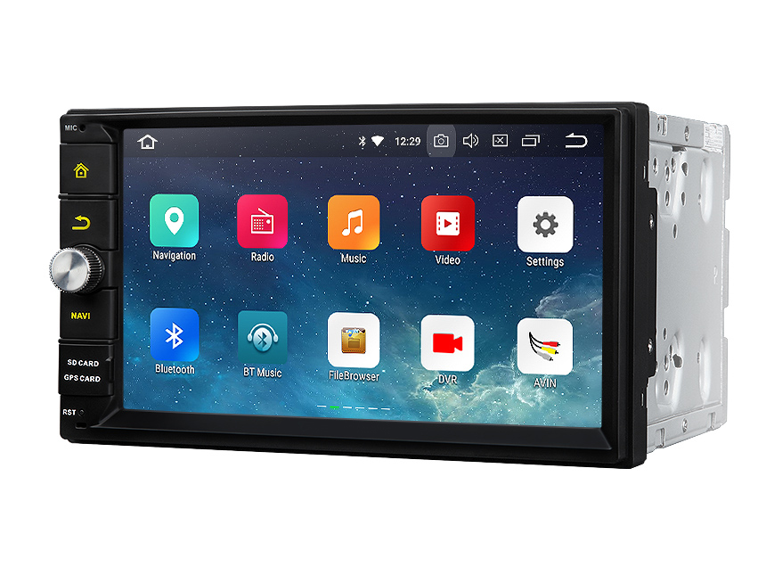 Built-in DSP Android 8.0 Oreo 4G RAM Octa-core & 32G ROM Double Din Universal Head Unit GPS Navigation System Split Screen PIP Multitasking Fully Digital Processing Chip