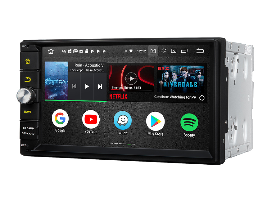 Built-in DSP Android 8.0 Oreo 4G RAM Octa-core & 32G ROM Double Din Universal Head Unit GPS Navigation System Split Screen PIP Multitasking Fully Digital Processing Chip