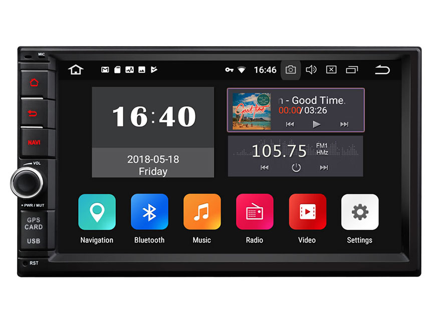 Inflar Doctor en Filosofía sombra Eonon GA2175 | New Android 8.1 2GB-RAM Quad-Core Processor Head Unit  Support Bluetooth 1024x600 HD Universal Navigation GPS Touchscreen Panel 7  Inch Radio Double Din Car Stereo