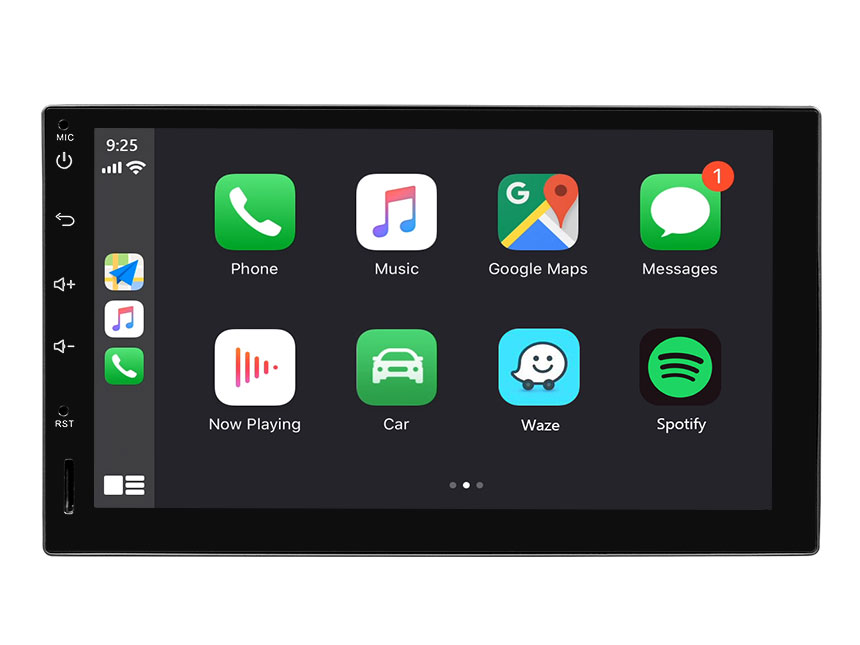 Eonon May Day Sale  Android 9.0 Double Din Head Unit 7 Inch IPS HD Full Touchscreen Car Stereo with Built-in Apple Car Auto Play DSP Split Screen Multitasking Bluetooth Car GPS Navigation