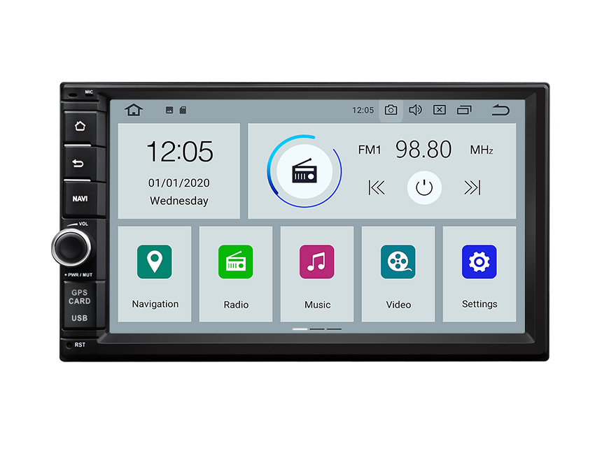 Eonon 7 Inch HD Touchscreen Android 10 Universal Double Din Head Unit Support Split Screen Multitasking