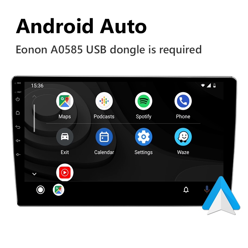 Eonon May Day Sale  10.1 Inch 4GB Ram Android 10 Universal Car Stereo Built-in Apple CarPlay Car GPS Navigation Built-in DSP - GA2189S