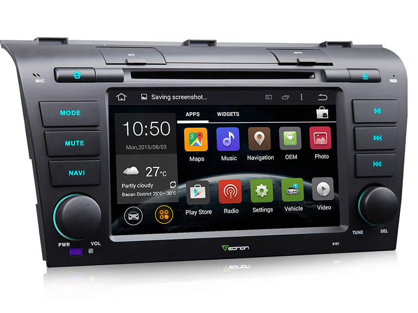 Mazda 3 2004-2009 Android 4.4.4 Quad-Core 7″ Multimedia Car DVD GPS with Mutual Control EasyConnected