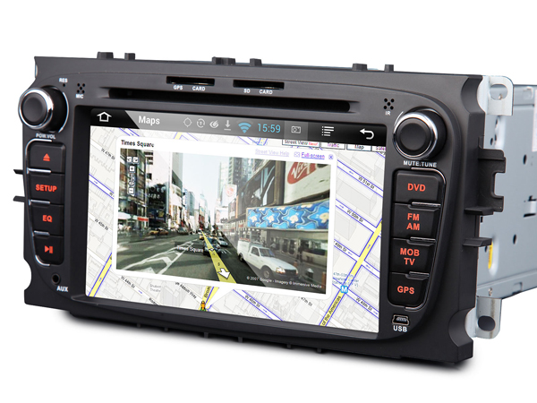 Android 7 Inch Capacitive Touch Screen Car DVD GPS for Ford Mondeo/Focus/S-max (Black)(Upgraded to Android Unit GA5162F)