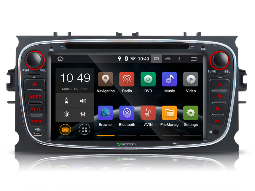 Ford Focus/Mondeo/S-max Android 4.4.4 Quad-Core 7″ Multimedia Car DVD GPS with Mutual Control EasyConnected