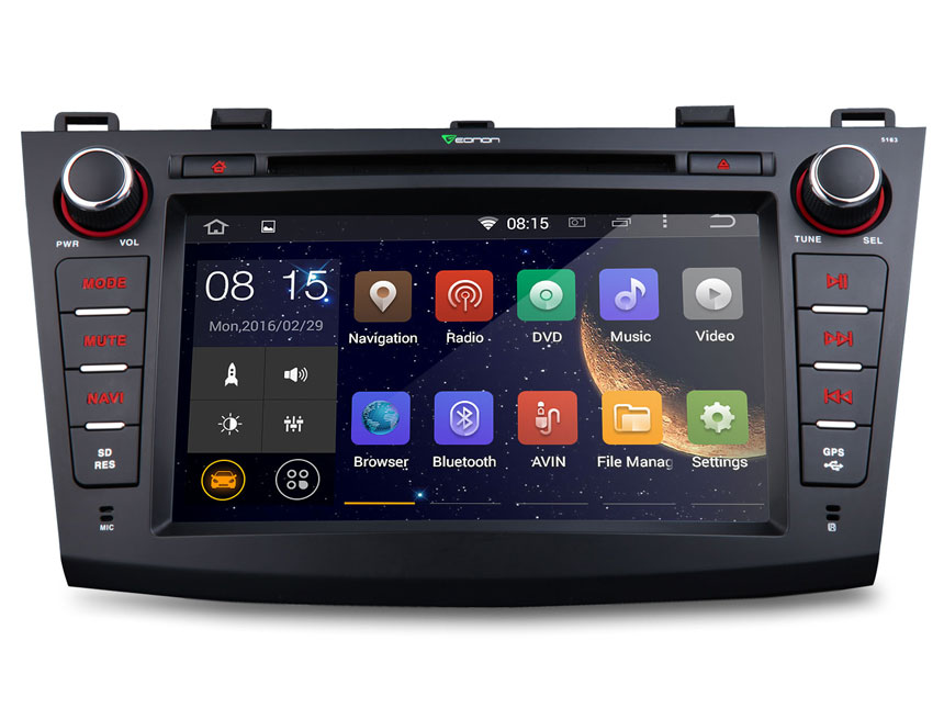 Mazda 3 2010-2013 Android 4.4.4 Quad-Core 8″ Multimedia Car DVD GPS with Mutual Control EasyConnected 