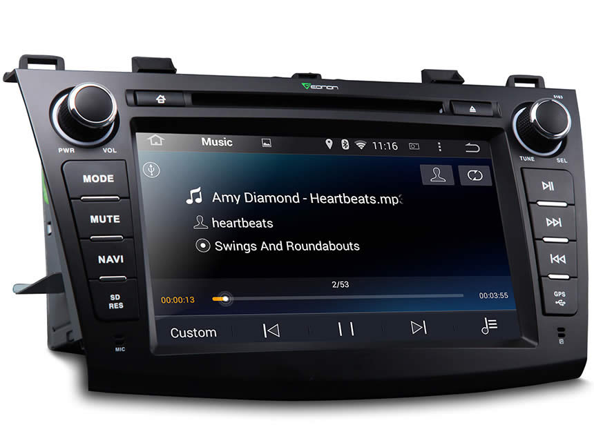 Mazda 3 2010-2013 Android 4.4.4 Quad-Core 8″ Multimedia Car DVD GPS with Mutual Control EasyConnected 