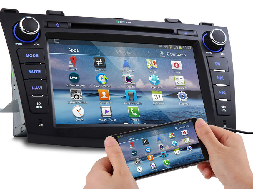 Mazda 3 2010-2013 Android 4.4.4 Quad-Core 8″ Multimedia Car DVD GPS with Mutual Control EasyConnected 