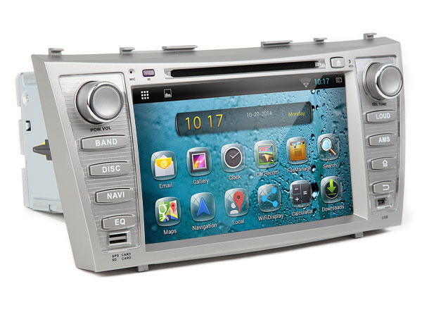 Android 8 Inch Digital Touch Screen Car DVD Player with Built-in GPS for Toyota Camry / Aurion(Upgraded to Android Unit GA5164F)