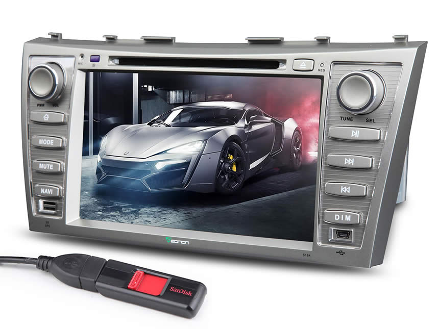 Toyota Aurion/Camry Android 4.4.4 Quad-Core 8″ Multimedia Car DVD GPS with Mutual Control EasyConnected