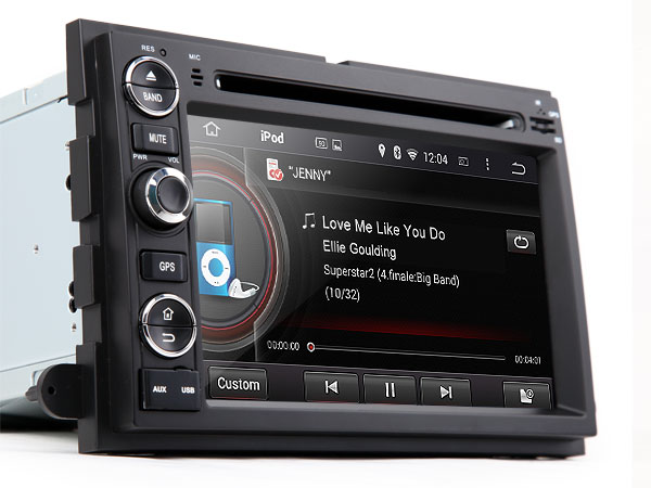 Ford Android 4.4.4 Quad-Core 7″ Multimedia Car DVD GPS with Mutual Control EasyConnected  