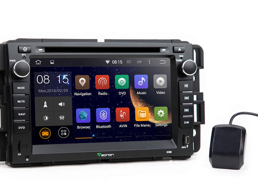 Chevrolet and GMC Android 4.4.4 Quad-Core 7″ Multimedia Car DVD GPS with Mutual Control EasyConnected