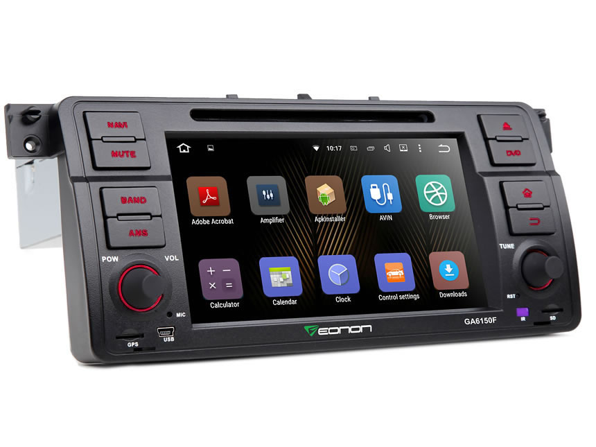 BMW E46 Android 5.1.1 Lollipop Quad-Core 7″ Multimedia Car DVD GPS with Mutual Control EasyConnection