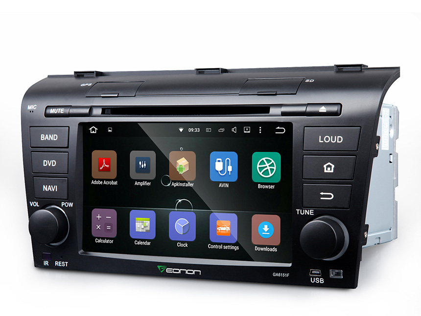 Mazda 3 2004-2009 Android 5.1.1 Lollipop 7″ Multimedia Car DVD GPS with Mutual Control EasyConnection