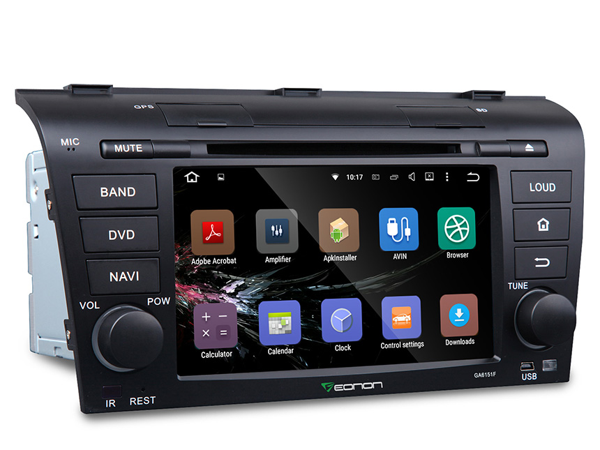 Mazda 3 2004-2009 Android 5.1.1 Lollipop 7″ Multimedia Car DVD GPS with Mutual Control EasyConnection