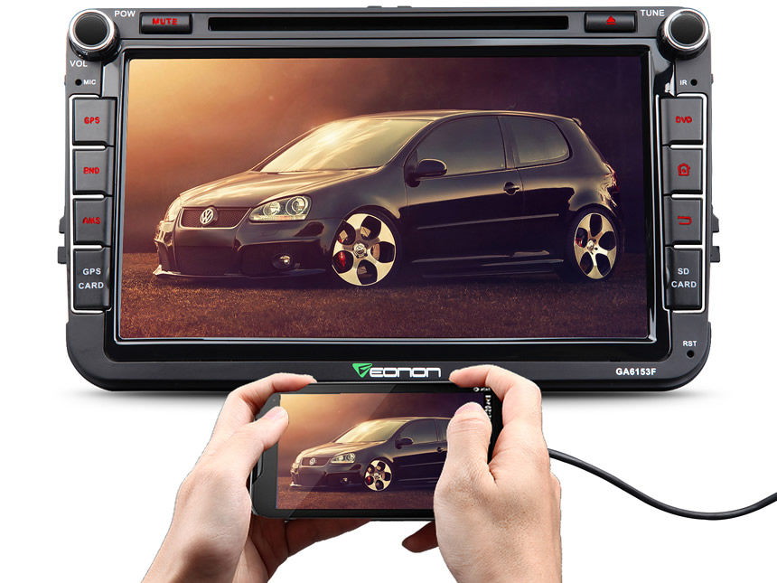 Volkswagen(VW) Android 5.1.1 Quad-Core 8″ Multimedia Car GPS with Mutual Control Easy Connection
