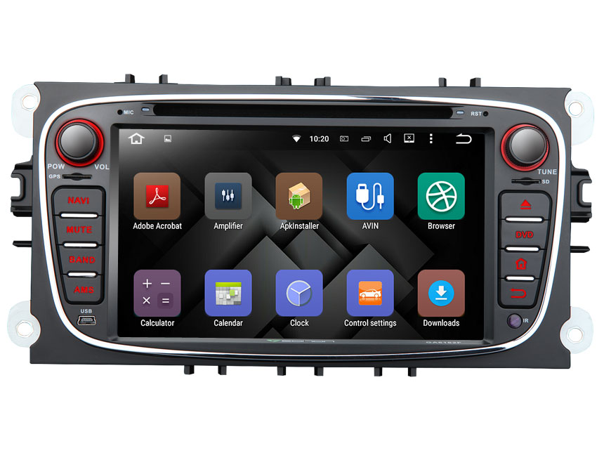 Ford Focus/Mondeo/S-max Android 5.1.1 Lollipop Quad-Core 7″ Multimedia Car DVD GPS with Mutual Control EasyConnection