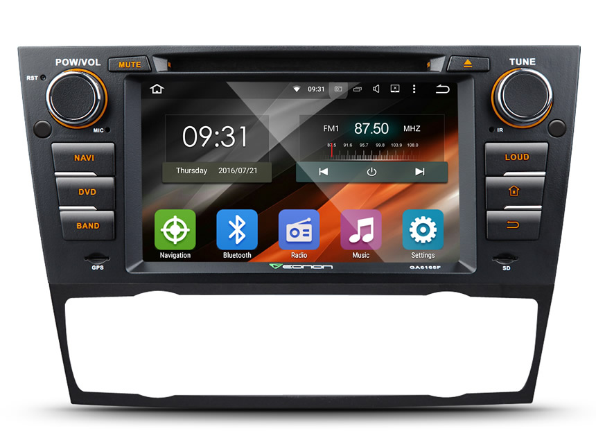 BMW E90/E91/E92/E93 Android 5.1.1 Lollipop Quad-Core 7″ Multimedia Car DVD GPS with Mutual Control EasyConnection