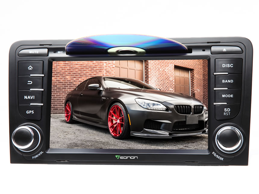 Audi A3/S3 Android 6.0 Double Din 7 Inch HD Digital Capacitive Touch Screen Car Stereo Quad-Core with 16GB ROM Radio DVD Player Supports Video Output from All Modes Dashcam Backup Camera OBD 2