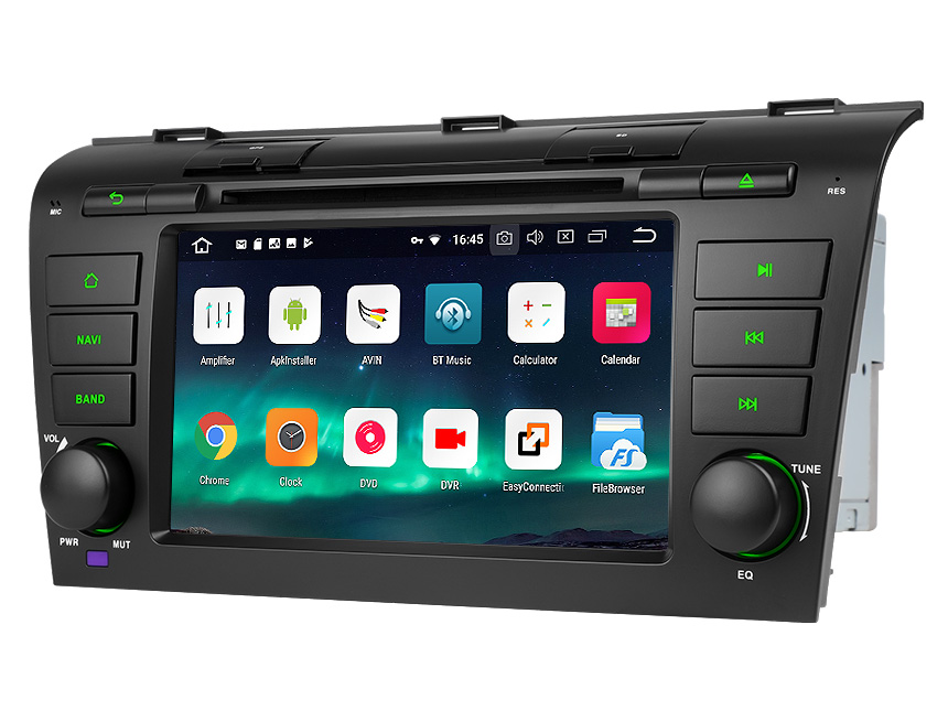 Mazda 3 (2004-2009) Android 8.0 Oreo 4G RAM, Octa-Core & 32G ROM Split Screen and PIP Multitasking Compatible With Bose System 7 Inch Touchscreen Car DVD CD Receiver