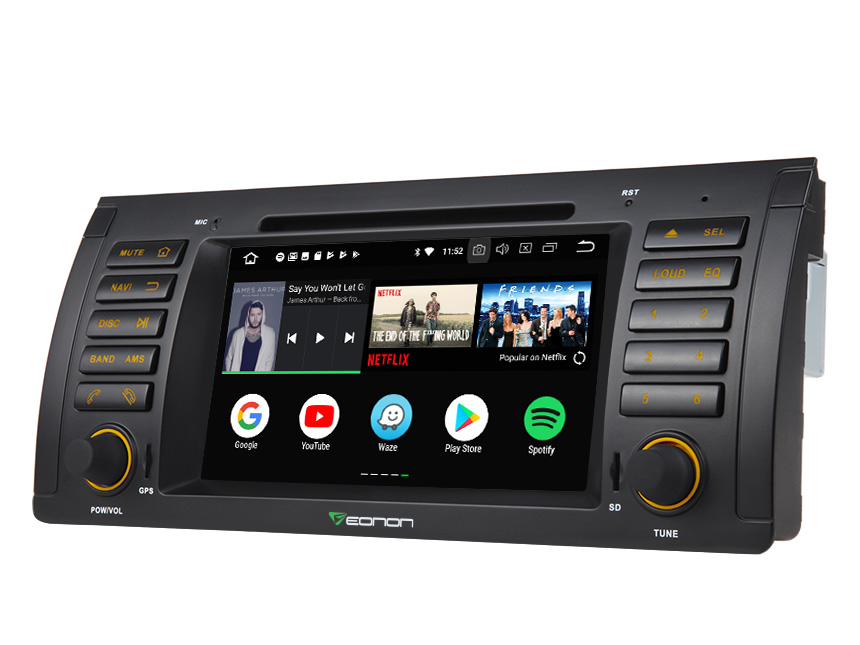 BMW E53 1999-2005 Android 8.0 Oreo Octa-core 4G RAM& 32G ROM Car DVD CD Player 7" HD Touchscreen Multimedia In Dash Car Head Unit Built-in Bluetooth Radio Receiver with Split Screen Multitasking GPS Navigation System