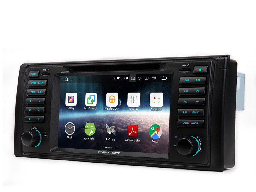 BMW E39 1995-2002 Android 8.0 Car GPS 4G RAM Octa-core & 32G ROM Bluetooth Receiver Octa-core Car GPS Navigation System 7 Inch HD Capacitive Touchscreen Multimedia Car DVD Player with 32GB ROM & 26GB for Apps In Dash Car Radio With Steering Wheel Control 3G WiFi Connection