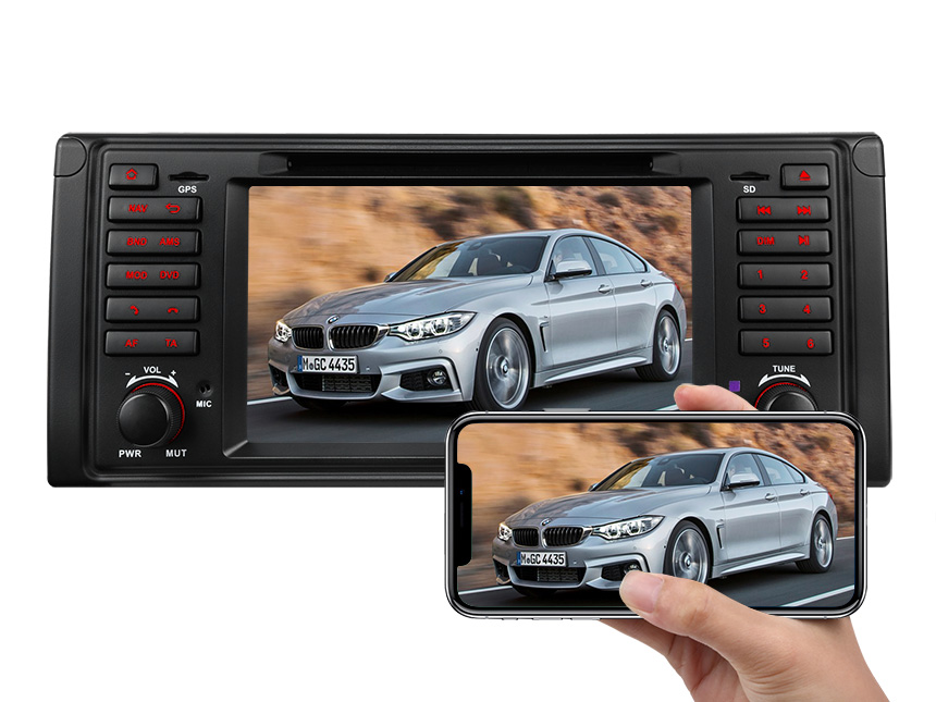 BMW E39 1995-2002 Android 8.0 4G RAM Octa-core & 32G ROM Car GPS Navigation System 7 Inch HD Capacitive Touchscreen Support Car DVD Player Steering Wheel Control Bluetooth Receiver 4G WiFi Connection