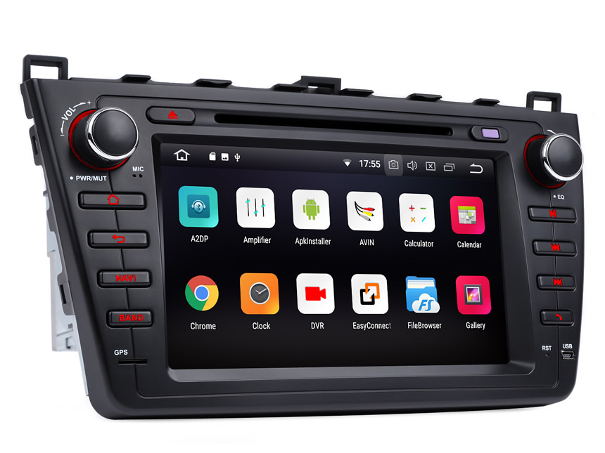 DVR+9" Android 10 GPS SAT NAV Auto Estéreo Radio DAB Para Mazda 6 Mazda 6 2009-2012 