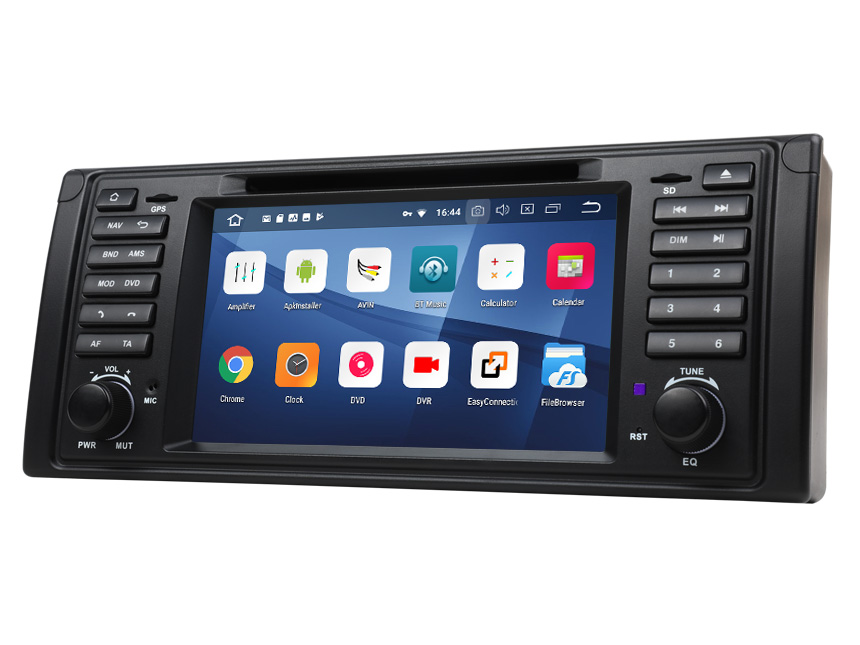 BMW E39 1995-2002 Android 8.1 Oreo Car Stereo 2GB RAM & 32G ROM Quad-Core Processor Car GPS Navigation System 7 Inch HD Capacitive Touchscreen Car DVD Player Bluetooth Receiver Support Steering Wheel Control 4G WiFi Connection