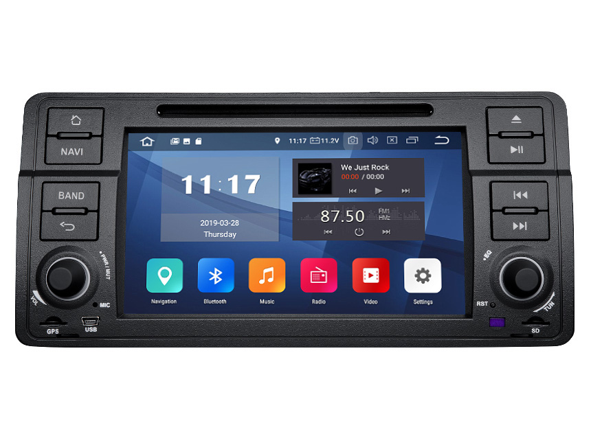 Easter Sale  BMW E46 1999-2004 Android 9.0 Pie In Dash Car Head Unit with 2GB RAM 32G ROM 7 Inch Touchscreen Car GPS Navigation System Support Bluetooth 5.0 4G Wi-Fi Steering Wheel Control Car Radio DVD Player