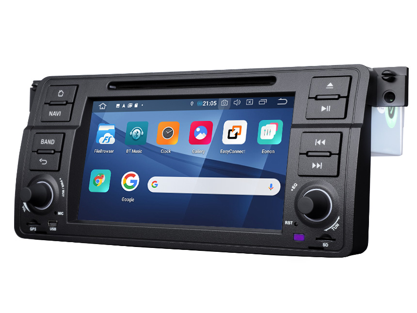 Easter Sale  BMW E46 1999-2004 Android 9.0 Pie In Dash Car Head Unit with 2GB RAM 32G ROM 7 Inch Touchscreen Car GPS Navigation System Support Bluetooth 5.0 4G Wi-Fi Steering Wheel Control Car Radio DVD Player