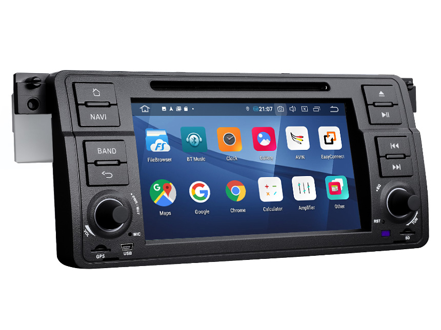 Eonon May Day Sale  BMW E46 1999-2004 Android 9.0 Pie In Dash Car Head Unit with 2GB RAM 32G ROM 7 Inch Touchscreen Car GPS Navigation System Support Bluetooth 5.0 4G Wi-Fi Steering Wheel Control Car Radio DVD Player