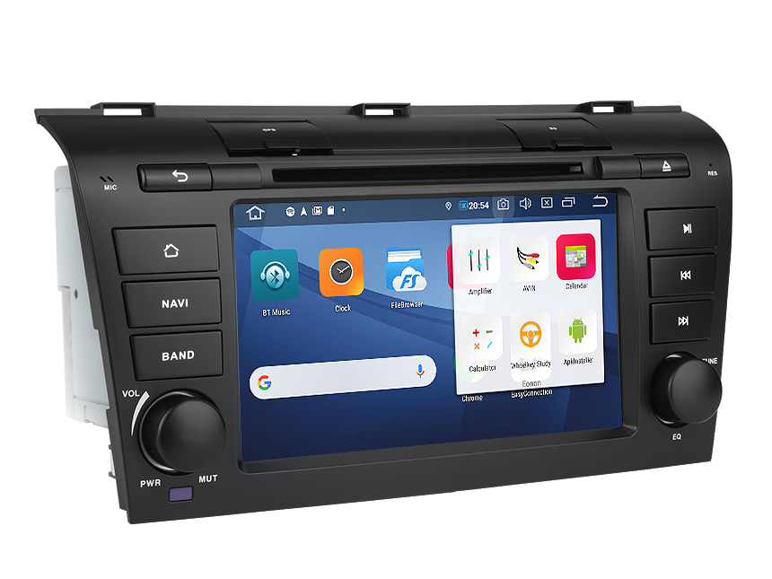 Eonon May Day Sale  Mazda 3 2004-2009 Android 9.0 Pie Double Din Car Stereo with 2G RAM 32G ROM 7 Inch Touchscreen Car DVD Player Compatible With Bose System Support Bluetooth 5.0 4G Wi-Fi Steering Wheel Control