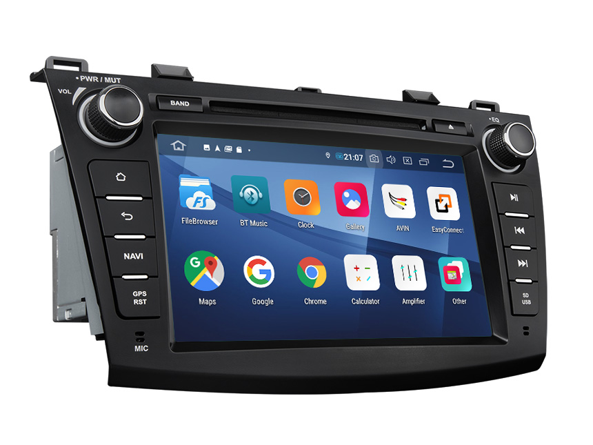 Eonon May Day Sale  Mazda 3 2010-2013 Android 9.0 Pie Double Din Car Stereo with 2G RAM 32G ROM 8 Inch HD Touchscreen In Dash Car Head Unit Compatible with Bose System Support Bluetooth 5.0 4G Wi-Fi Steering Wheel Control DVD Player