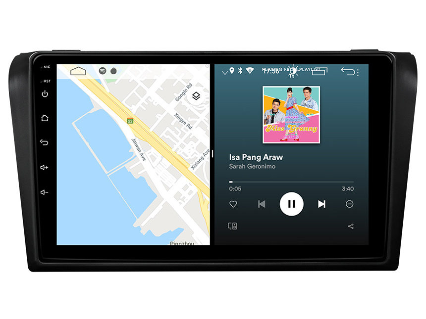 Eonon 04-09 Mazda 3 Android 10 Car Stereo 9 Inch IPS Full Touchscreen Car GPS Navigation Radio with Built-in CarPlay and DSP - GA9451B