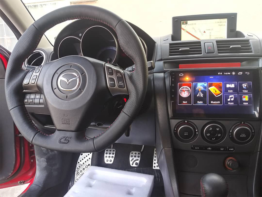 Eonon 04-09 Mazda 3 Android 10 Car Stereo 9 Inch IPS Full Touchscreen Car GPS Navigation Radio with Built-in CarPlay and DSP - GA9451B