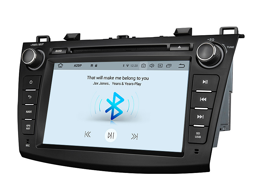 Eonon 10-13 Mazda 3 Android 10 Car Stereo 8 Inch Touchscreen Car GPS Navigation Head Unit with 32G ROM Bluetooth 5.0 Car DVD Player - GA9463