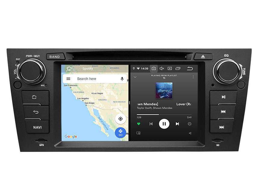Eonon Ga9465 Bmw 3 Series E90 E91 E92 E93 Android 10 Car Stereo 7 Inch Touchscreen Car Gps Navigation Head Unit With 32g Rom Bluetooth 5 0 Car Dvd Player Support Split Screen Multitasking