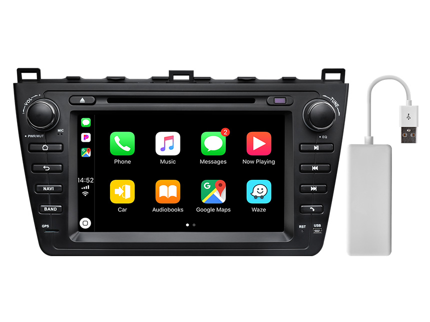 Easter Sale  Mazda 6 2009-2012 Android 10 Car Stereo 8 Inch IPS Display Car GPS Navigation Head Unit with 32G ROM Bluetooth 5.0 Car DVD Player