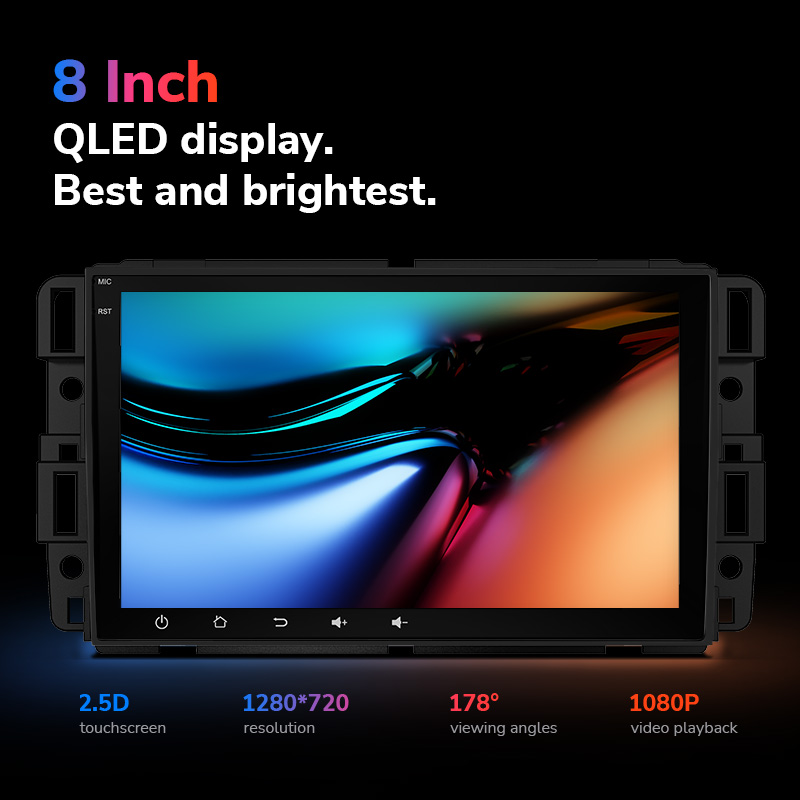 Eonon Chevy/GMC/Buick Android 12 Wireless Apple CarPlay & Android Auto Car Radio with 4GB RAM & 8 Inch QLED Touch Screen