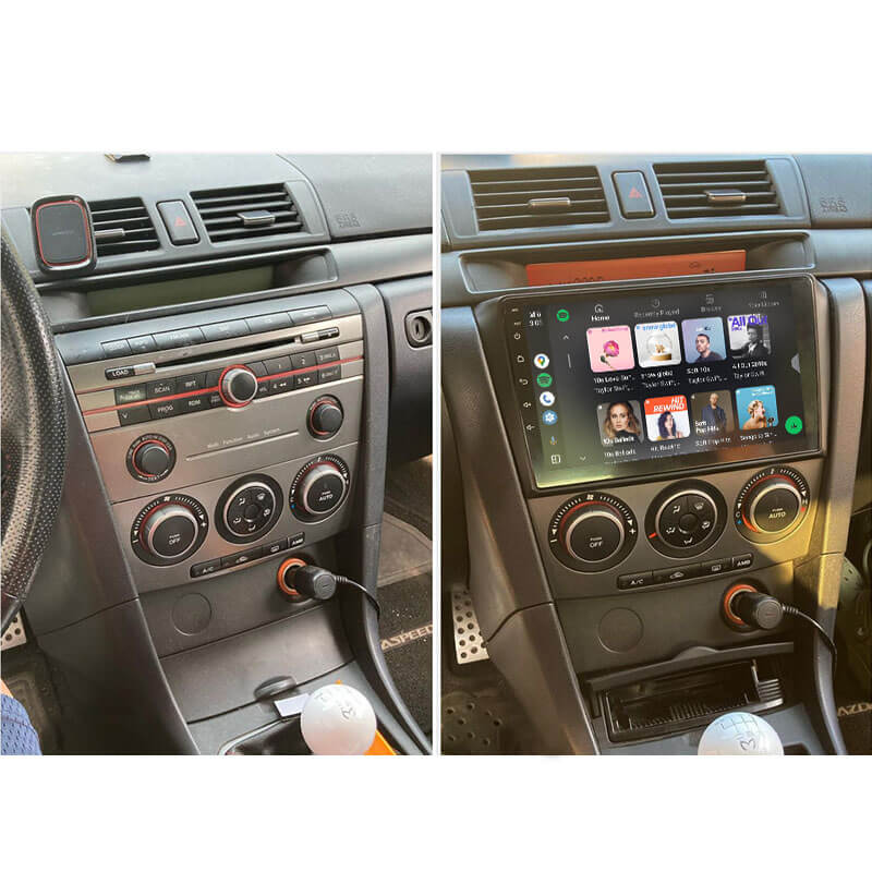 Eonon 04-09 Mazda 3 Android 12 Wireless Apple CarPlay & Android Auto Car Radio with 6GB RAM 64GB ROM & 9 Inch QLED Touch Screen