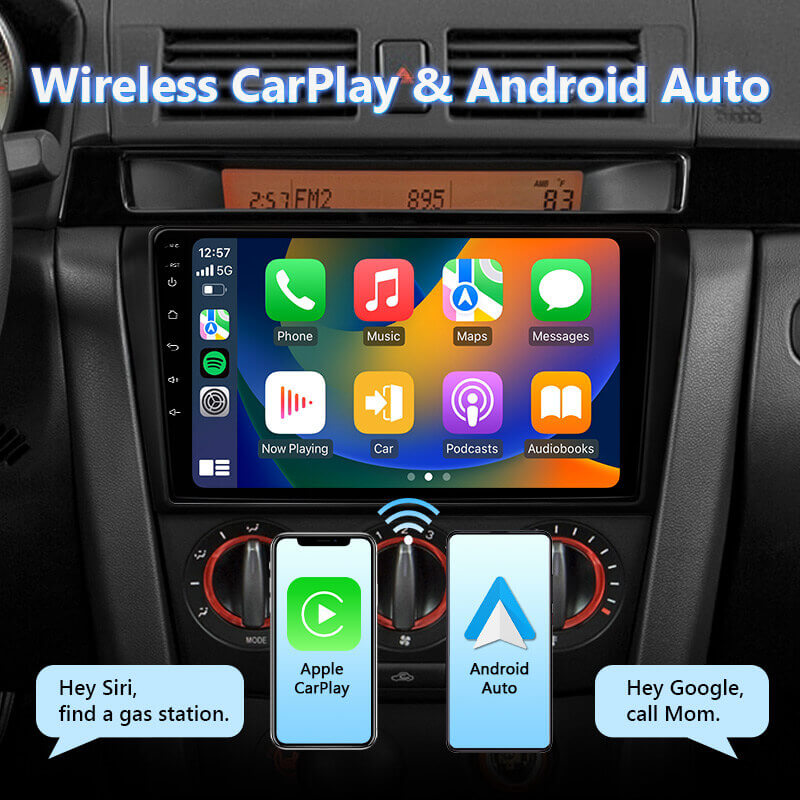 Eonon Mother’s Day Sale Eonon 04-09 Mazda 3 Android 13 Wireless CarPlay & Android Auto Car Radio with 9 Inch IPS Touch Screen
