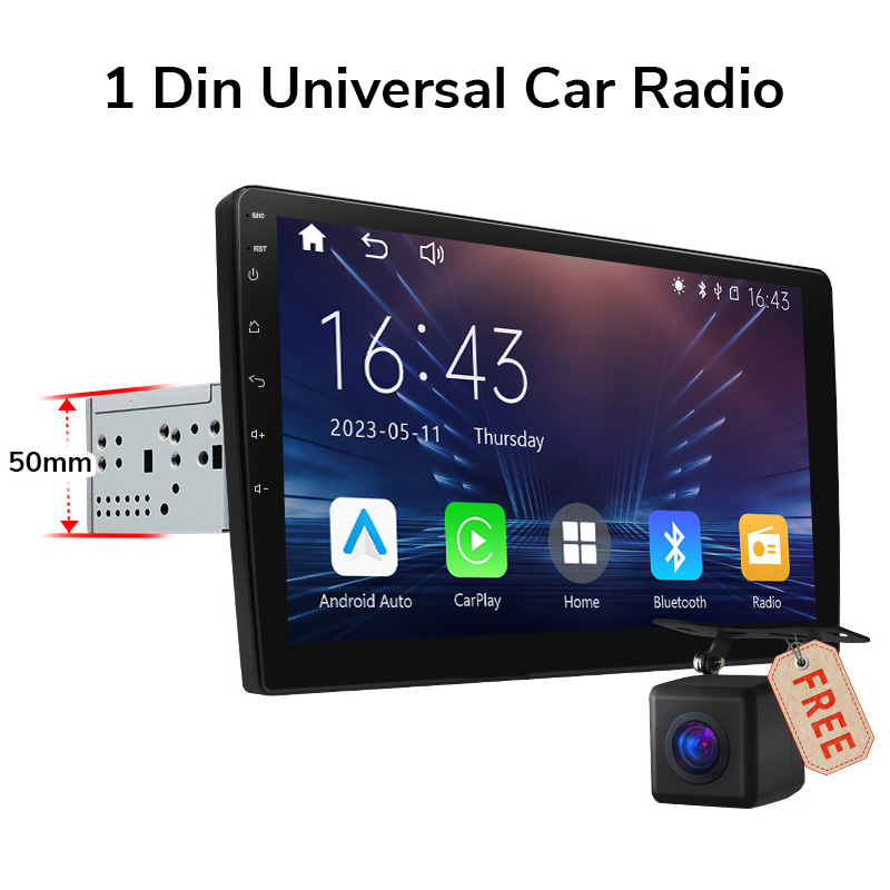 Eonon Single Din 10.1 Inch QLED Linux Car Stereo Support Wireless CarPlay & Android Auto – MIN SE Plus