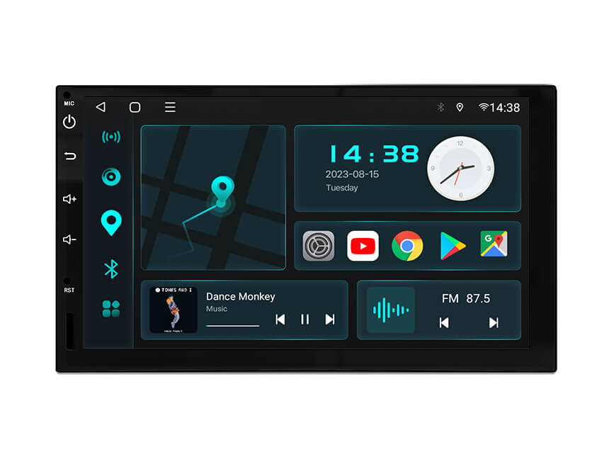 2G + 32G Car Stereo CarPlay / Android Auto 2 DIN 7” + Compatible with –  KIWI CAR PARTS