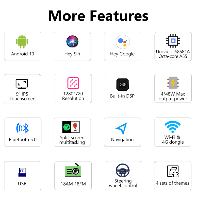 Eonon Toyota Camry Aurion Android 10 Car Stereo Wireless CarPlay Android Auto and 32G ROM Built-in DSP Car Radio with 9 Inch IPS Display - Q24PRO