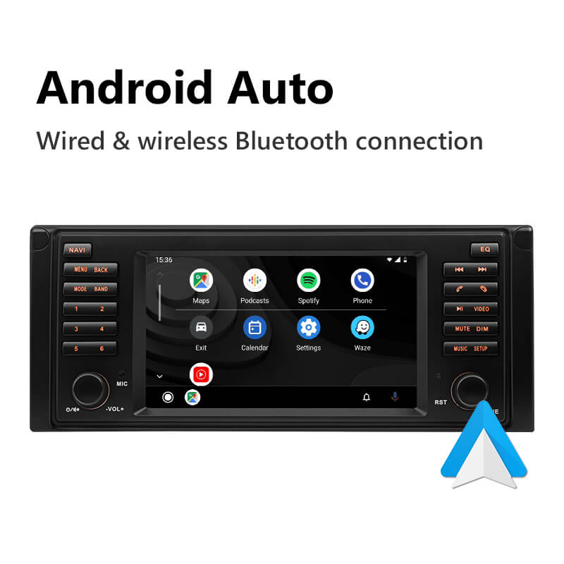 Eonon 1995-2002 BMW 5 Series E39 Android 10 Wireless Apple CarPlay & Android Auto Car Radio with 8-core Processor & 7 Inch IPS Touch Screen