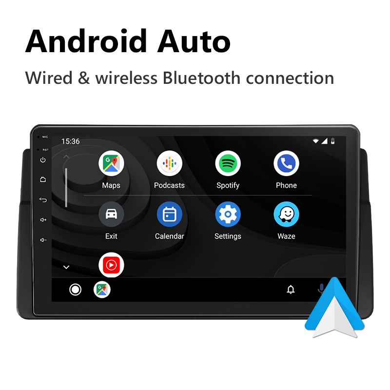 Eonon BMW 3 Series E46 Android 10 Car Stereo Support Wired and Wireless Apple CarPlay & Android Auto 9 Inch IPS Display Android Car Radio