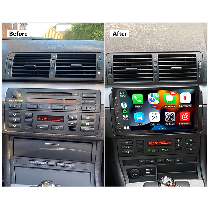 Eonon BMW 3 Series E46 Android 10 Car Stereo Support Wired and Wireless Apple CarPlay & Android Auto 9 Inch IPS Display Android Car Radio