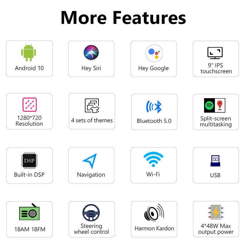 Eonon BMW 3 Series E46 Android 10 Car Stereo Support Wired and Wireless Apple CarPlay & Android Auto 9 Inch IPS Display Android Car Radio - Q50PRO